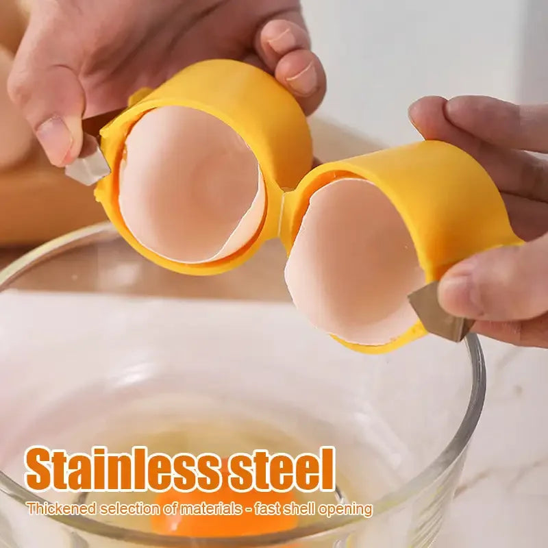 New Egg Shell Opener Portable Egg Opener Kitchen Handheld Egg Shell Crusher Household Press Egg Shell Separator