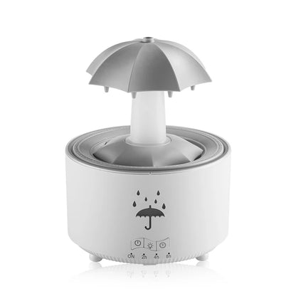 New Creative Rotating Raindrop Aromatherapy Machine Rain Cloud Humidifier Heavy Fog Quantity Colorful Moving Head Humidifier