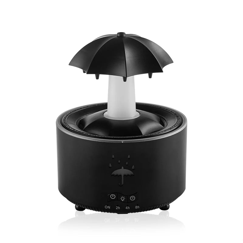 New Creative Rotating Raindrop Aromatherapy Machine Rain Cloud Humidifier Heavy Fog Quantity Colorful Moving Head Humidifier