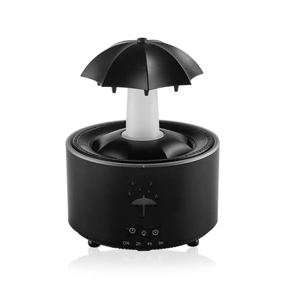 New Creative Rotating Raindrop Aromatherapy Machine Rain Cloud Humidifier Heavy Fog Quantity Colorful Moving Head Humidifier